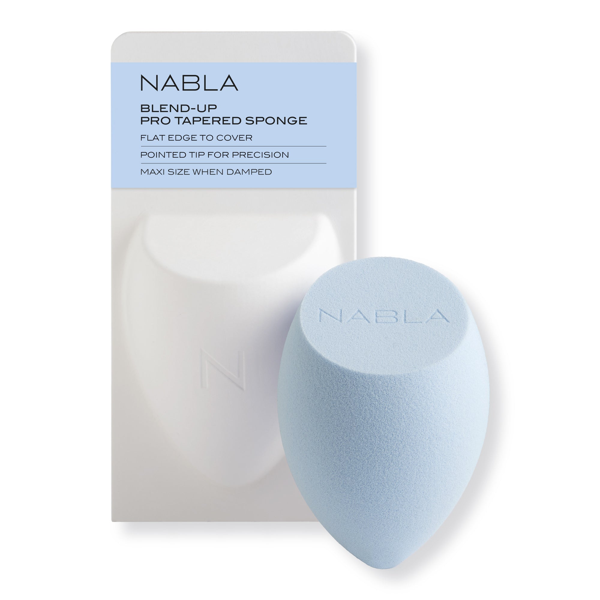 nabla-cosmetics-blend-up-pro-tapered-sponge-spugnetta-make-up-precisione image 4