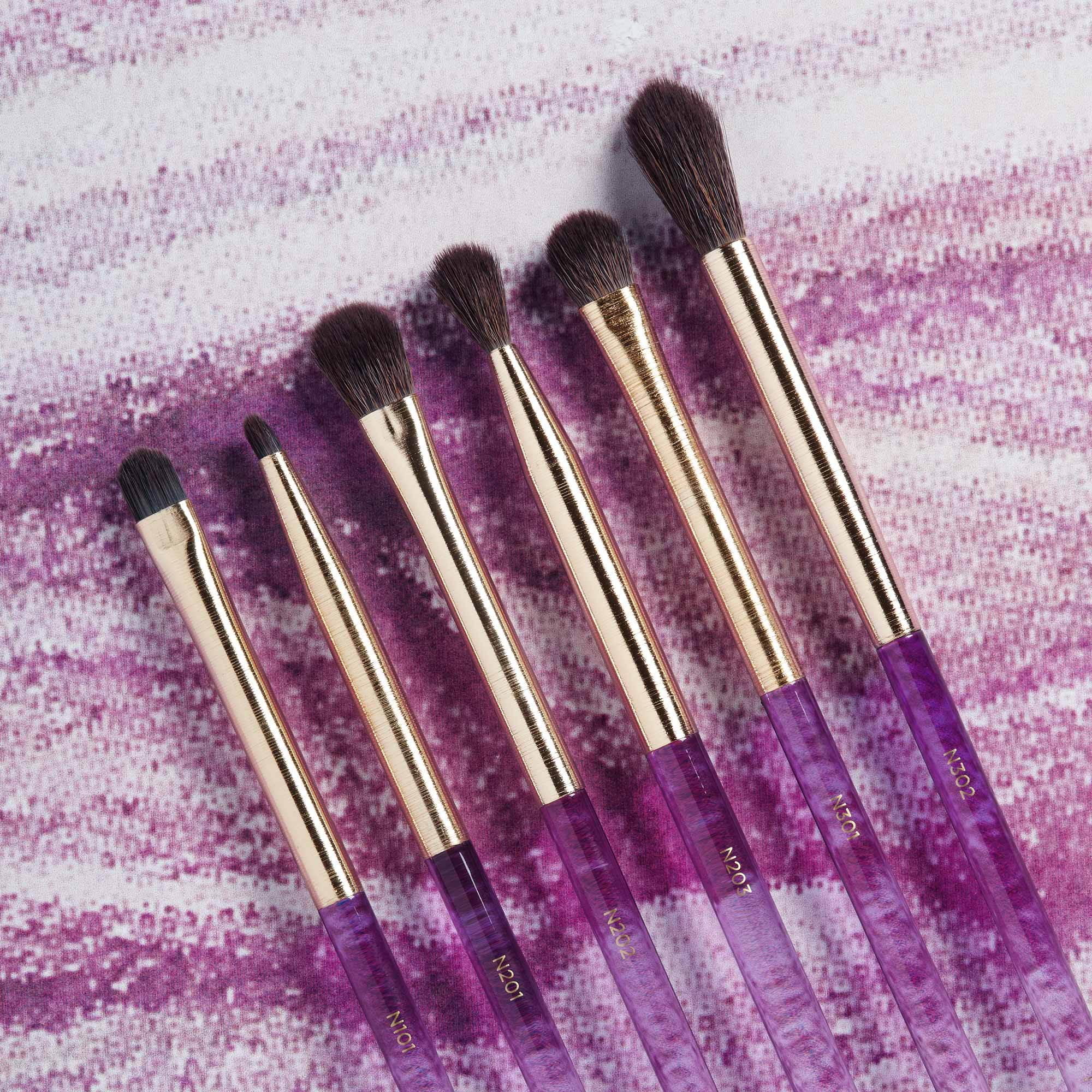 nabla-cosmetics-amethyst-detail-eye-brush-set-set-6-pennelli-occhi-pochette image 2