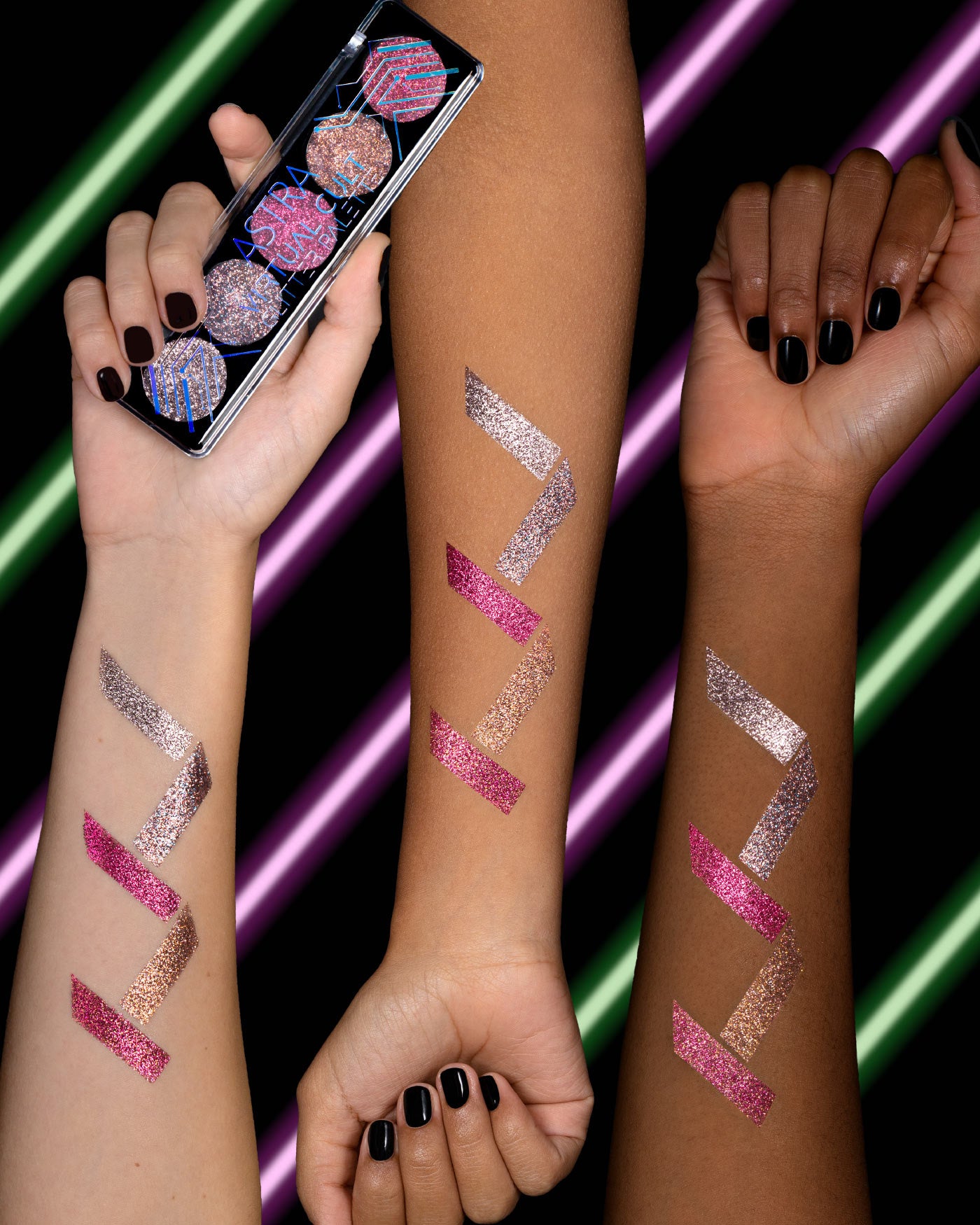astra-make-up-virtual-cult-palette-occhi-glitter-pressati-5-colori image 4