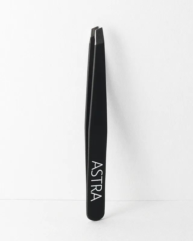 astra-make-up-tweezers-pinzette-professionali-acciaio-punta-obliqua image 1