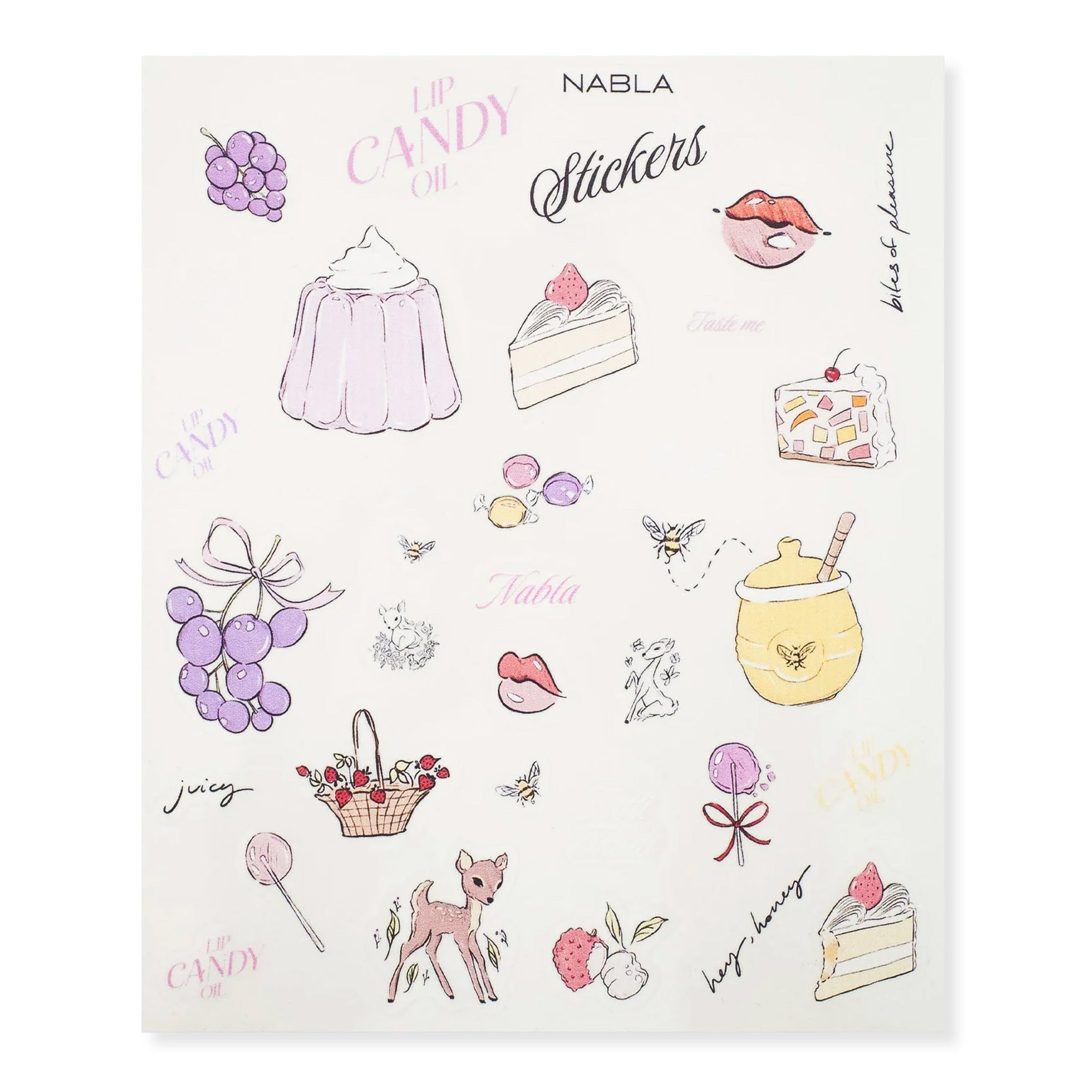 nabla-cosmetics-candy-coated-sticker-sheet-adesivi-lip-candy-oil-14x17-cm image 1