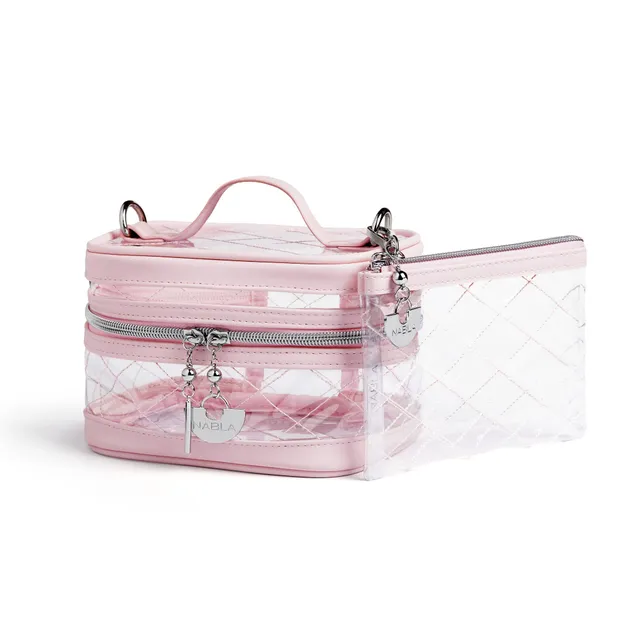 nabla-cosmetics-showcase-vanity-box-clip-on-pouch-pochette-trasparente-con-mosch image 1