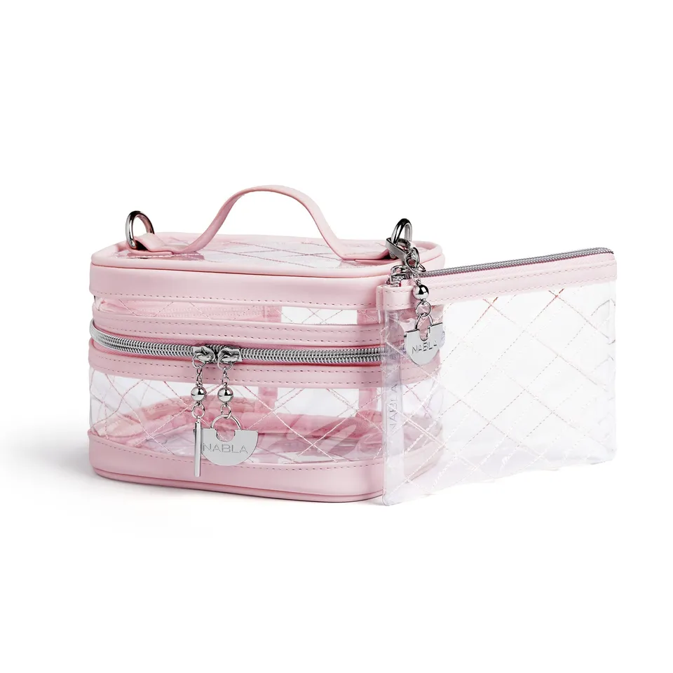 nabla-cosmetics-showcase-vanity-box-clip-on-pouch-pochette-trasparente-con-mosch image 1