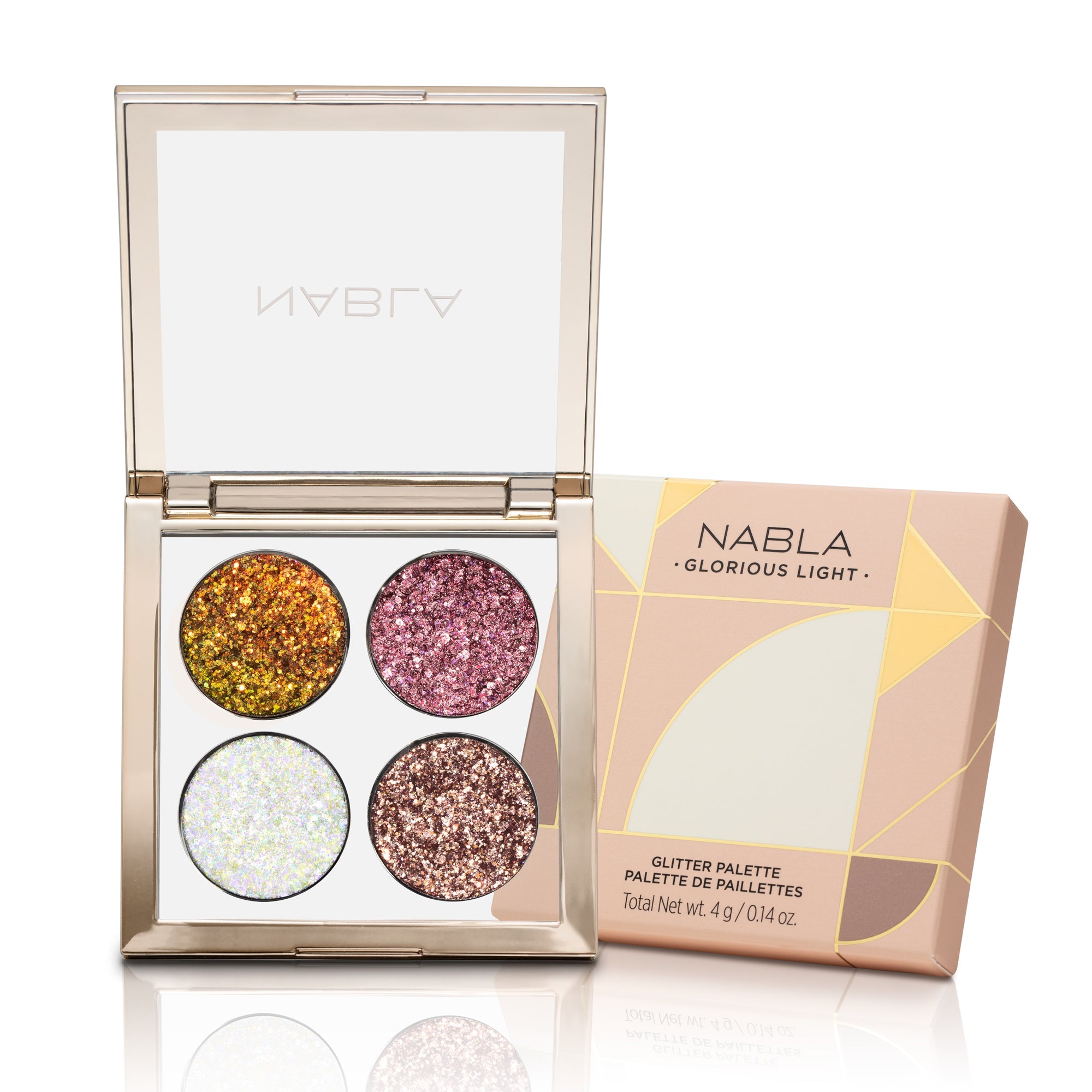 nabla-cosmetics-glorious-lights-glitter-palette-quad-4-colori image 2