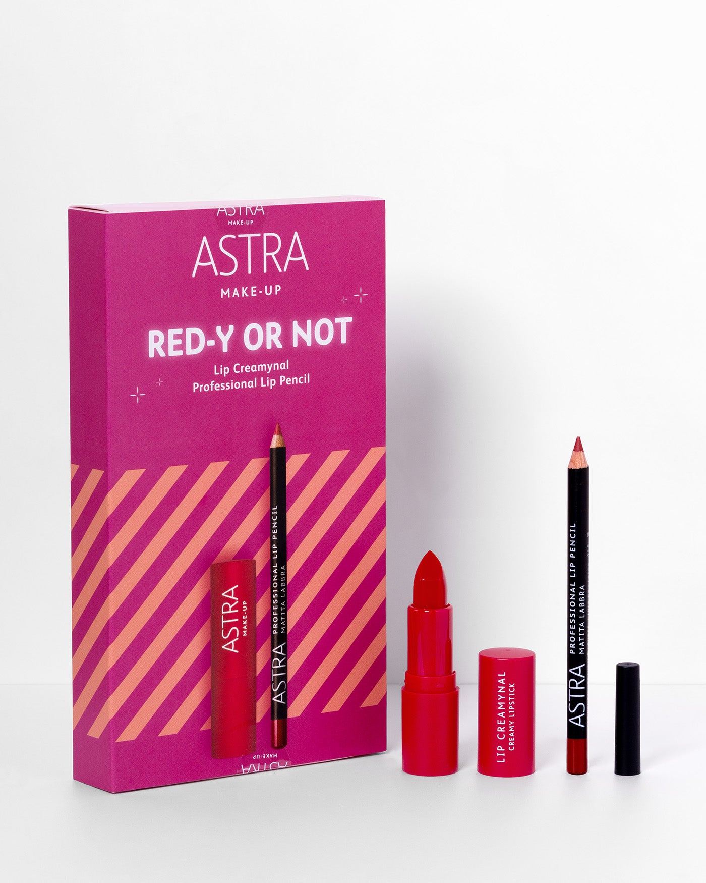 astra-make-up-box-red-y-or-not-duo-rossetto-matita-labbra-rosso image 2