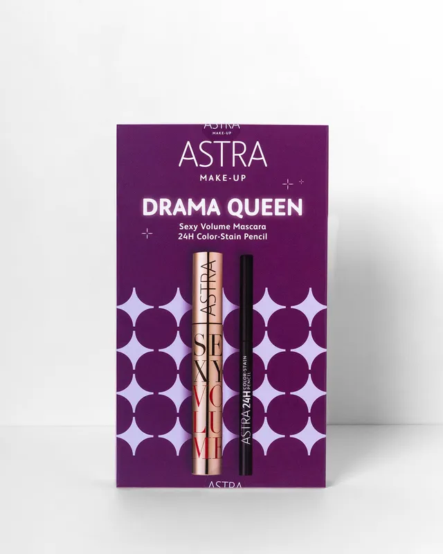 astra-make-up-drama-queen-box-duo-mascara-sexy-volume-matita-occhi-24h-color-sta image 1