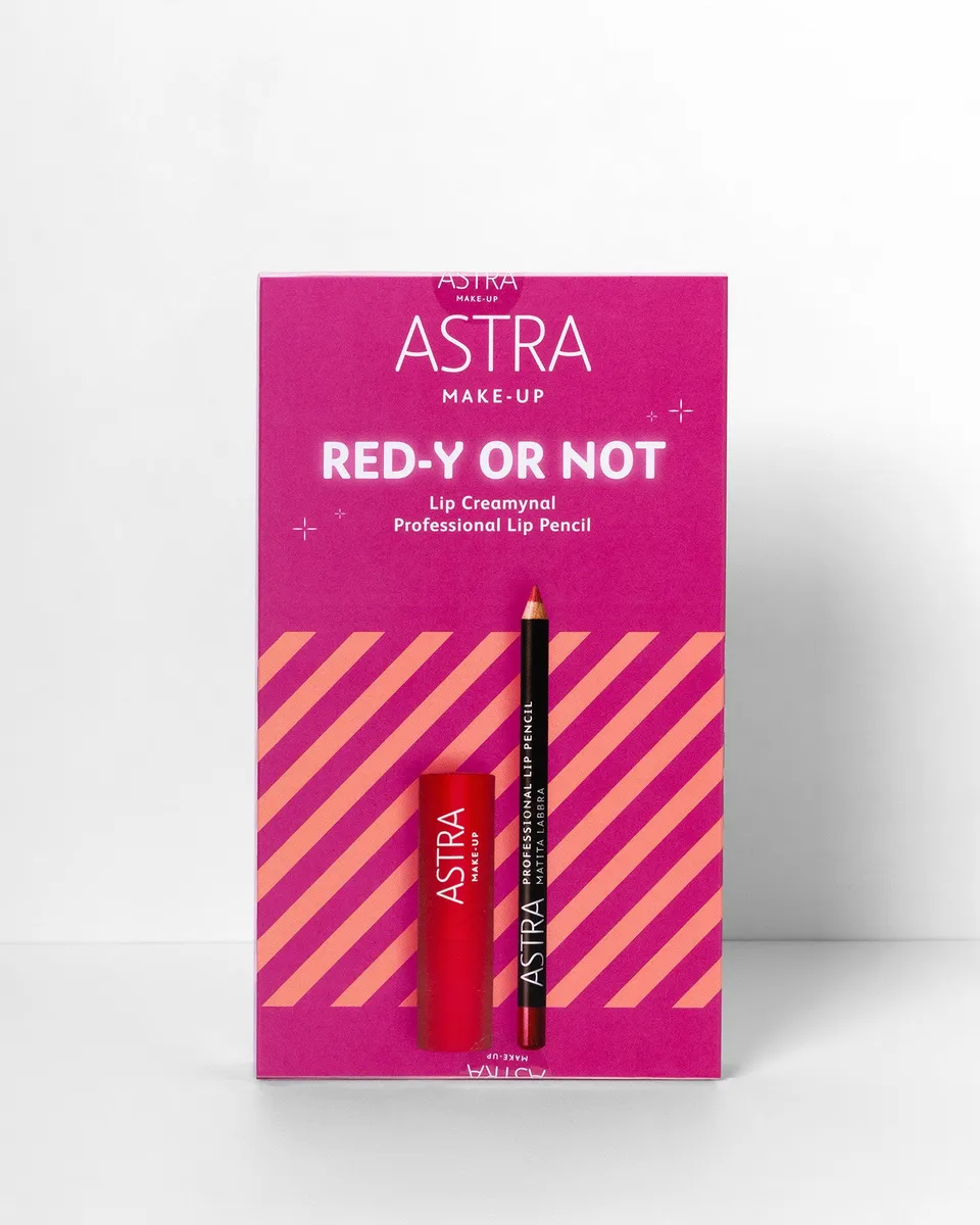 astra-make-up-box-red-y-or-not-duo-rossetto-matita-labbra-rosso image 1