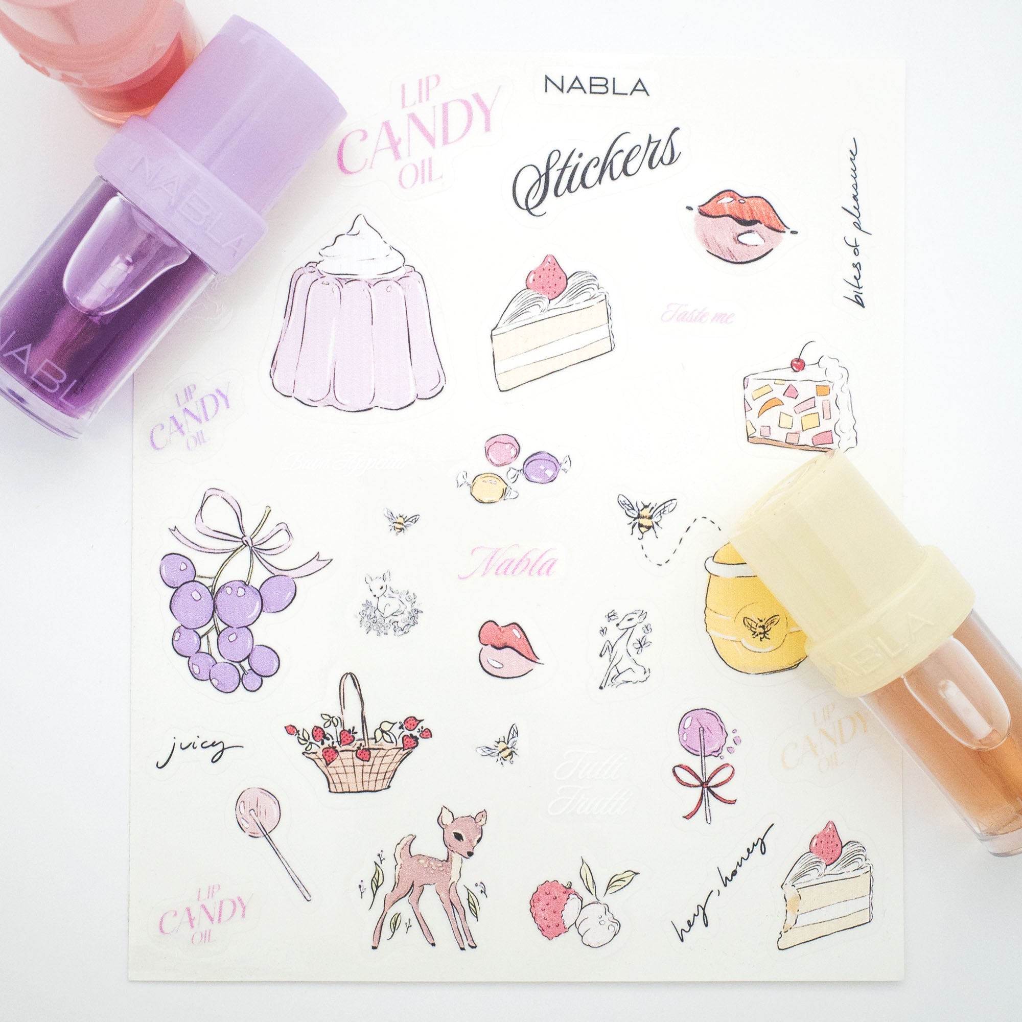 nabla-cosmetics-candy-coated-sticker-sheet-adesivi-lip-candy-oil-14x17-cm image 2