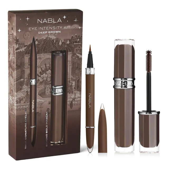 nabla-cosmetics-eye-intensity-kit-deep-brown-mascara-beyond-bold-eyeliner image 1