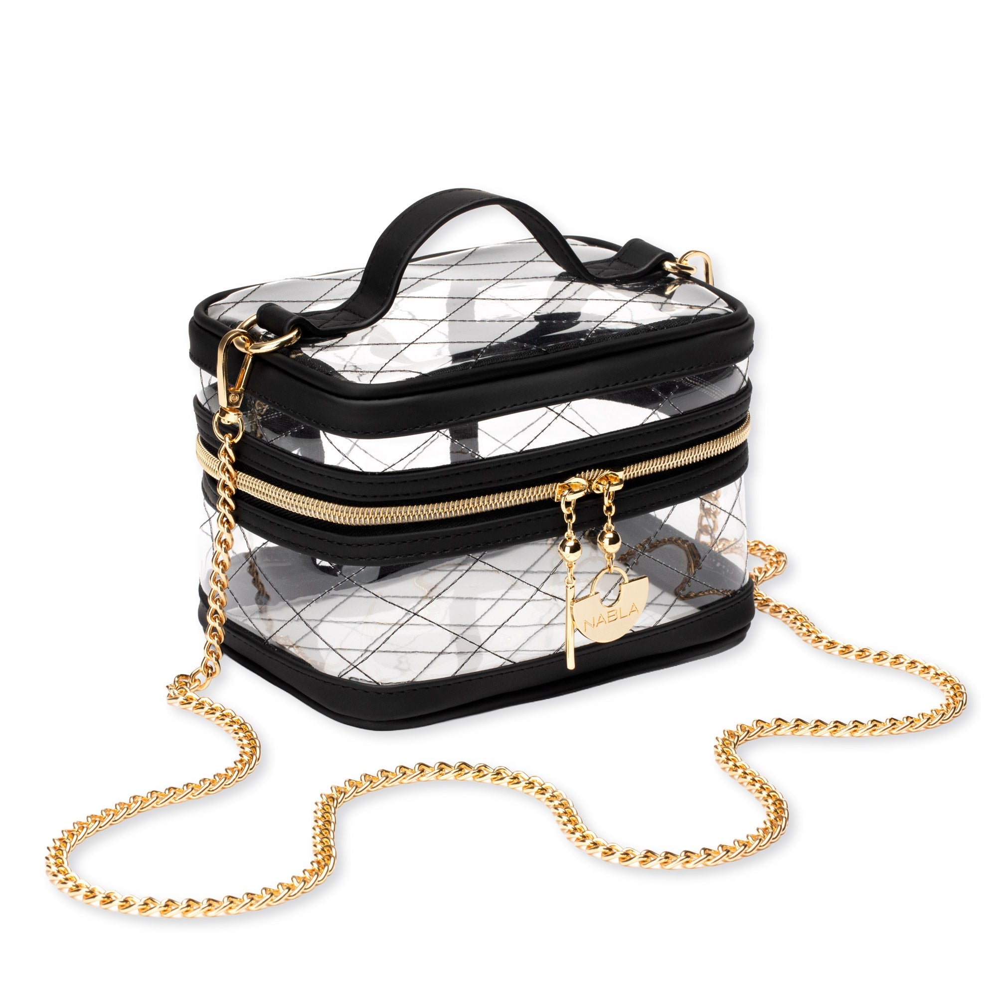 nabla-cosmetics-showcase-vanity-box-black-borsa-beauty-trasparente-a-spalla image 2