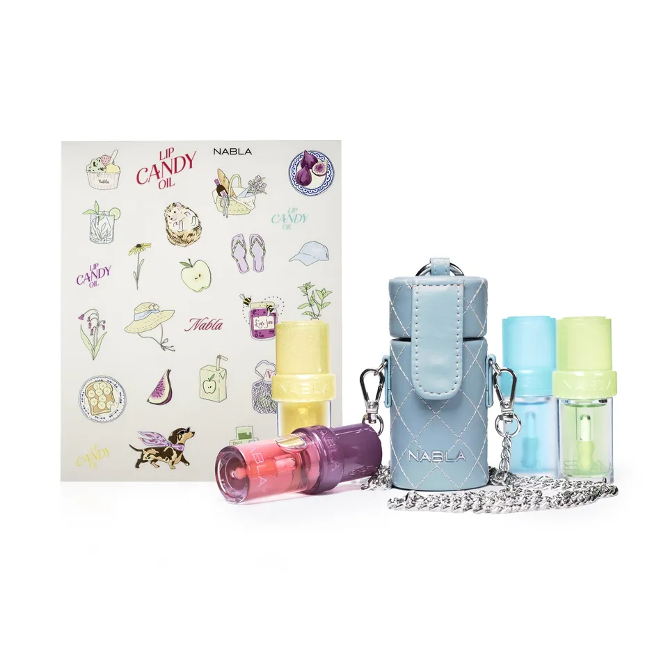 nabla-cosmetics-fruity-summer-lip-candy-oil-set-set-4-oli-labbra-sticker-e-chain image 1